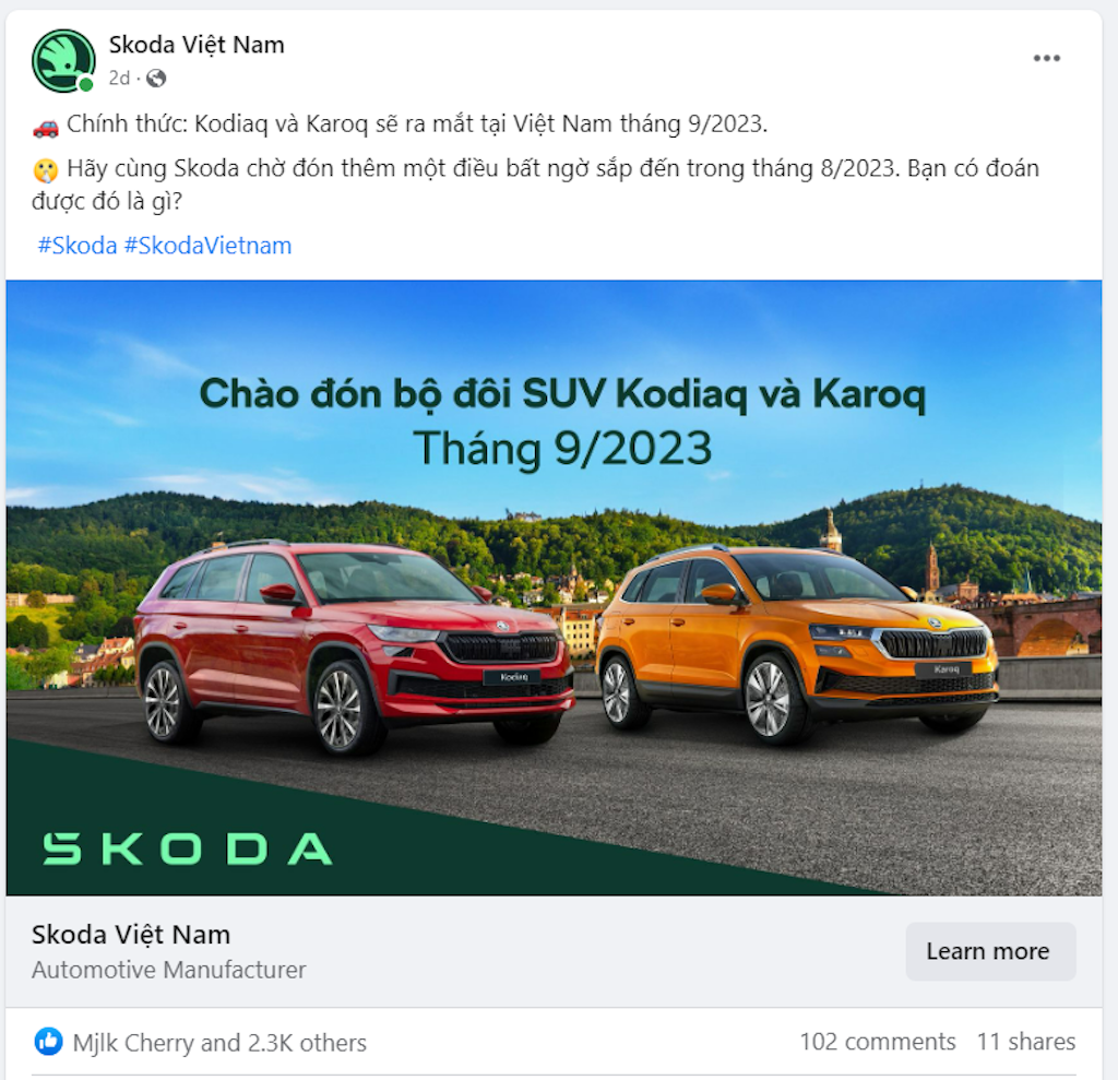 Bộ đôi Skoda sắp mở bán tại Việt Nam vào cuối tháng 9